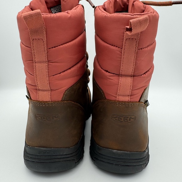 Keen Greta Waterproof Women's Size 8 M Brown Leather Lace-Up Hiking Boots - Picture 3 of 11